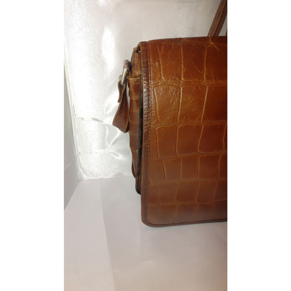 Sorpresa! Crocodile Embossed Messenger Bag - Picture 2 of 9